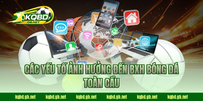 Các yếu tố ảnh hưởng đến BXH bóng đá toàn cầu