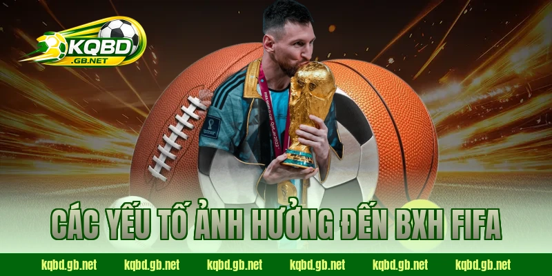 Các yếu tố ảnh hưởng đến BXH FIFA