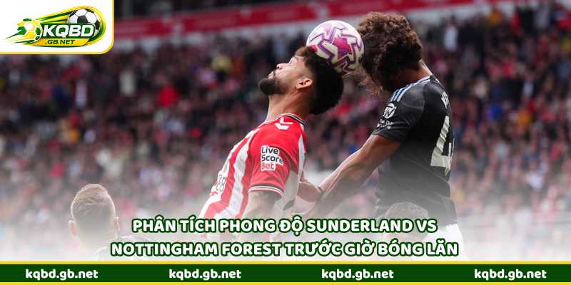 Phân tích phong độ Sunderland vs Nottingham Forest trước giờ bóng lăn