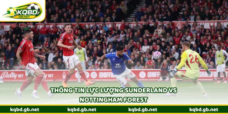 Thông tin lực lượng Sunderland vs Nottingham Forest và tác động đến lối chơi