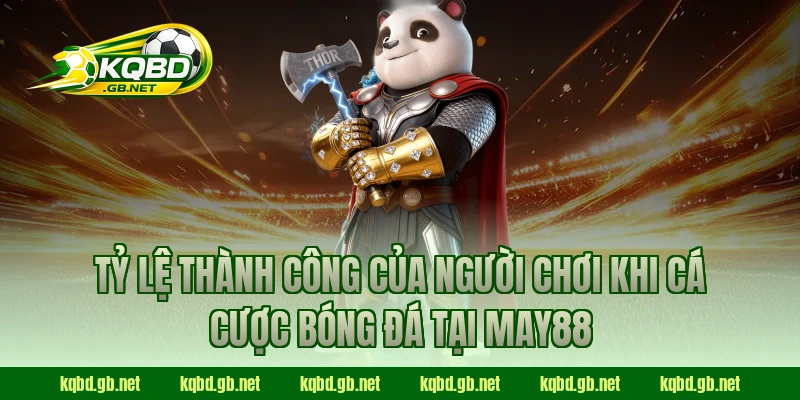 Tỷ lệ thành công của người chơi khi cá cược bóng đá tại May88